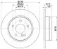 Диск гальмівний задній Mercedes C (C204), C T-Model (S204), C (W204) 1.6-2.2D 01.07- Hella Pagid 8DD 355 114-181 (фото 1)