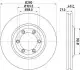 Диск гальмівний Isuzu D-MAX 2.5D 06.12- Hella Pagid 8DD 355 115-231 (фото 1)