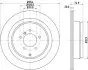 Диск гальмівний задній Land Rover Range Rover III 05- Hella Pagid 8DD 355 115-291 (фото 1)