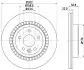 Диск тормозной Volvo XC60 I 2.0-3.2 05.08-12.17 Hella Pagid 8DD 355 116-191 (фото 1)