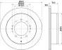 Тормозной диск зад. Lexus LX570/Toyota Land Cruiser VII (J200) 4.5TD 08- Hella Pagid 8DD 355 116-331 (фото 1)