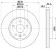 Диск гальмiвний перед. Opel Astra J 1.4 09- Hella Pagid 8DD 355 116-351 (фото 1)