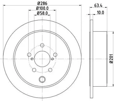 Гальмівний диск задній Subaru Forester, Impreza, Legacy V, Outback Toyota Gt 86 1.5-3.6 01.08- Hella Pagid 8DD 355 116-421