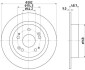 Диск тормозной зад. Honda Accord IX, Accord VIII, Hr-V 1.8-3.5 06.08- Hella Pagid 8DD 355 116-521 (фото 1)