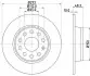 Диск гальмівний зад. (271.8x48,3) Audi A3 09-/Seat Leon 05- Hella Pagid 8DD 355 116-971 (фото 1)