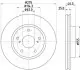 Диск гальмівний передній Toyota Prius/ RAV 4 III 1.8/2.4 05- Hella Pagid 8DD 355 117-361 (фото 1)