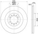 Диск тормозной передний Mitsubishi Pajero 2.5 Td/3.0 V6 98- Hella Pagid 8DD 355 118-741 (фото 1)