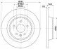 Диск гальмівний задній Ford Galaxy/Kuga/S-MAX 2,0-2,2 TDCI 08- Hella Pagid 8DD 355 118-841 (фото 1)