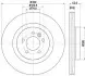 Диск гальмівний перед Land Rover Range Rover Sport 06-12 Hella Pagid 8DD 355 118-871 (фото 1)