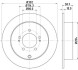 Диск тормозной задн. Citroen C-Crosser, Mitsubishi Lancer. Outlander Peugeot 4007, 4008 1.6-3.0 11.06- Hella Pagid 8DD 355 119-061 (фото 1)