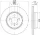 Диск тормозной задний Bmw 7 (E65,E66) 730,735 05- Hella Pagid 8DD 355 122-251 (фото 1)