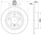 Диск гальмівний заднійMini Countryman (R60), Paceman (R61) 1.6/1.6D/2.0D 08.10-10.16 Hella Pagid 8DD 355 123-001 (фото 1)