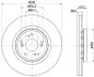 Диск тормозной Honda CR-V 1.6D/2.2D/2.4 01.12- Hella Pagid 8DD 355 125-321 (фото 1)