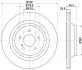 Гальмівний диск задній MB S-Series (W222)/CL-Series (W216)/S-Series (W221)/SL-Series (W230) (05-17) Hella Pagid 8DD 355 128-751 (фото 1)