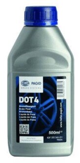 Гальмівна рідина DOT4, 0,5L Hella Pagid 8DF355360011