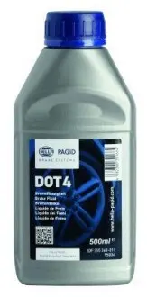 Гальмівна рідина DOT4, 0,5L Hella Pagid 8DF355360011