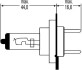 Автолампа Behr Standard H7 PX26d 55 W прозрачная HELLA 8GH007157121 (фото 2)