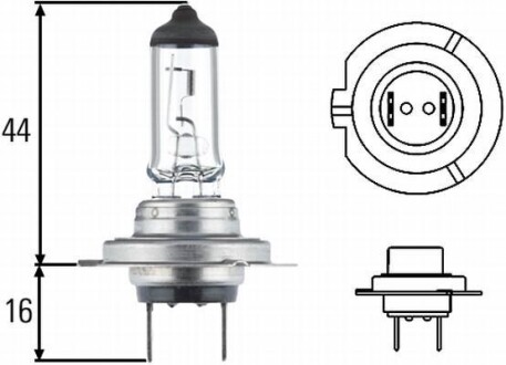 Автолампа Behr Standard H7 PX26d 55 W прозрачная HELLA 8GH007157121