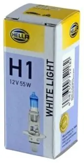 Лампа H1 12V 55W P14, 5s White Light 4200K HELLA 8GH 223 498-111