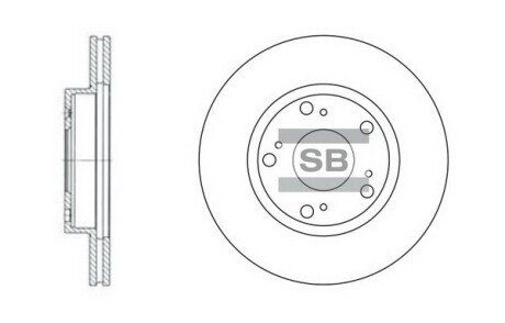 Тормозние диски Hi-Q (SANGSIN) SD4102