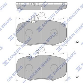 Колодки тормозные дисковые Hi-Q (SANGSIN) SP2302