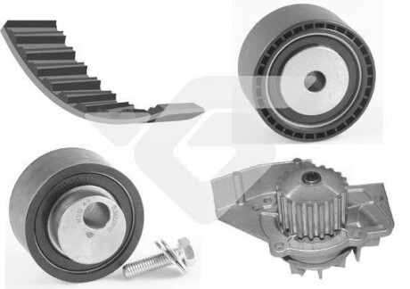 Помпа води + комплект ремня ГРМ HUTCHINSON KH70WP31