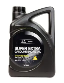 Олива моторна Super Extra Gasoline 5W-30 4L Hyundai/Kia/Mobis 05100-00410