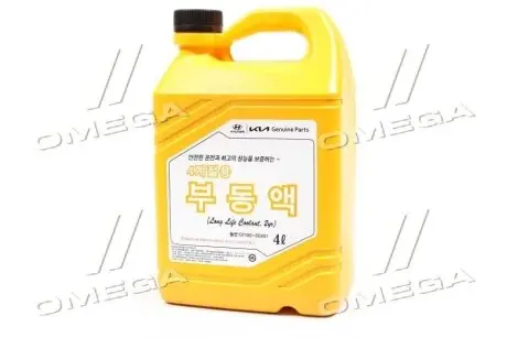 Антифриз концентрат 4L Mobis Long Life Colant (красный) Hyundai/Kia/Mobis 07100-00401