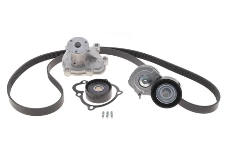 Комплект ремня генератора + насос Opel Astra J/Corsa/Meriva 1.7D 09- (6PK1718) INA 529 0312 30