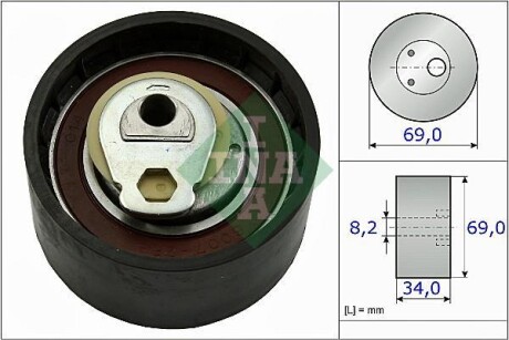 Ролик паска приводного Fiat Ducato 2.3 JTD 04.02- INA 531 0505 10 (фото 1)