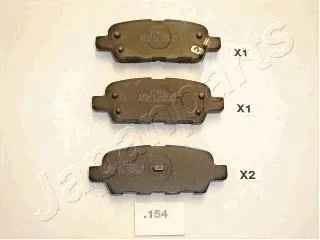 Колодки тормозние дисковие NISSAN зад. QASHQAI 07- JAPANPARTS PP154AF