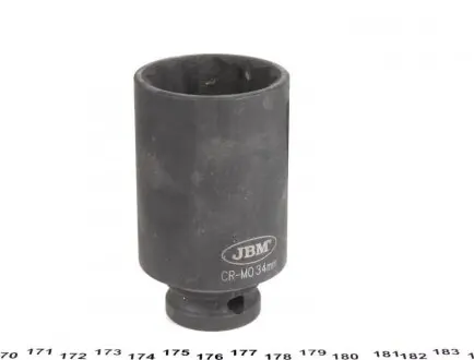 Головка торцева ударна 1/2" 34 мм 12-граней Long 78 мм JBM 11617