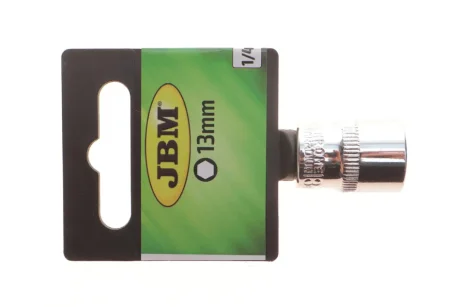 Головка торцева 1/4" 13 мм (хромована) JBM 13361