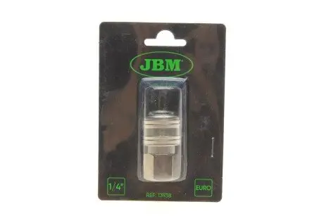Быстросъемный пневматический резьбовой EURO 1/4" (мама) JBM 13938