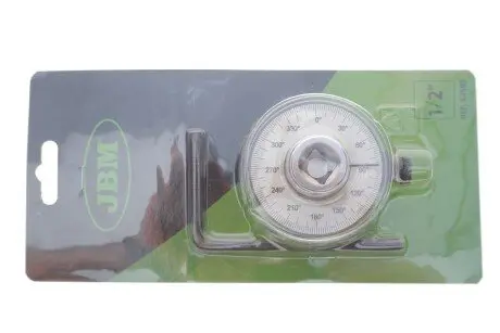 Кутомір аналоговий 1/2" для вимірювання кута повороту 360° JBM 52583
