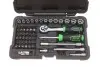 Набор инструментов комбинированный 1/4" (головки, биты) 56 ед. JBM 54105 (фото 4)