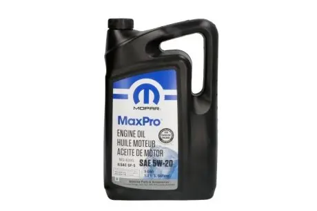 Олива моторна Chrysler Mopar MaxPro 5W-20, 5л. JEEP/CHRYSLER/DODGE 68518203AA