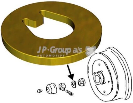 Пiдвiска, корпус колiсного пiдшипника JP GROUP 8141200900