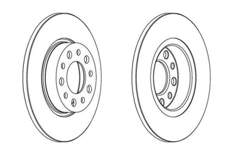 Диск тормозной Jurid 562501JC