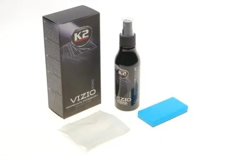 Професійний засіб для скла антидощ з аплікатором та мікрофіброю/k2 vizio pro invisible wiper 150ml K2 D4028