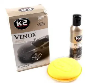 Поліроль для кузова (молочко) з губкою / GOLD VENOX 180G K2 G0501