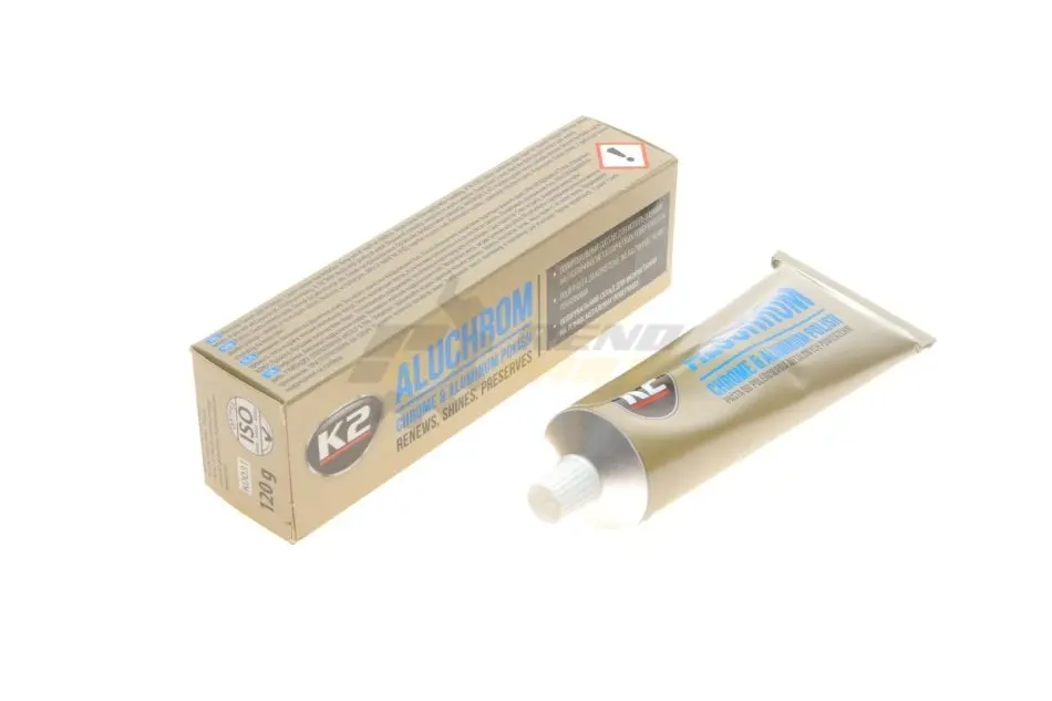 Паста для полировки хромированных изделий / k2 aluchrom 120g K2 K0031 (фото 1)