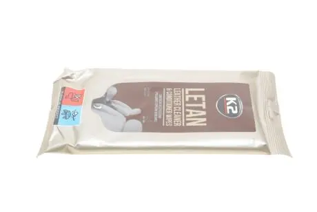 Серветки для очищення шкіряної оббивки Letan Leather Cleaner & Conditionner Wipes (24шт) K2 K210