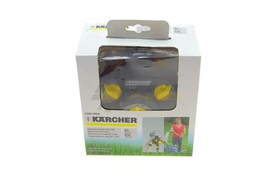 Таймер для полива WT 2 + распределитель 3-х канальный G1 с переходником G3/4 KAERCHER 2.645-209.0 (фото 1)