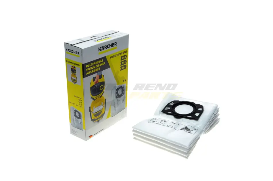 Фильтр-мешки флисовые (WD 4/WD 5/WD 6/MV 4/MV 5/MV 6) (4шт) KAERCHER 2.863-006.0 (фото 1)