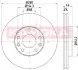 Гальмiвний диск фарбований переднiй 280mm Renault Megane/Laguna/Scenic 08- KAMOKA 1031043 (фото 1)