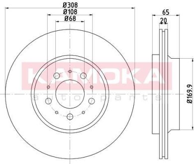 Гальмiвнi диски VOLVO XC90 02- KAMOKA 1031045