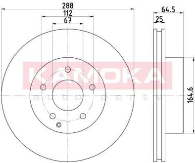 Гальмiвнi диски MB C-class (W204/S204) 07-14 KAMOKA 1031071 (фото 1)