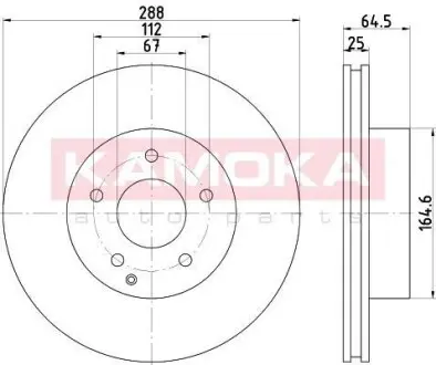 Гальмiвний диск MB C-class (W204/S204) 07-14 KAMOKA 1031071