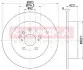Тормозной диск TOYOTA RAV 4 00-05 KAMOKA 1031090 (фото 1)